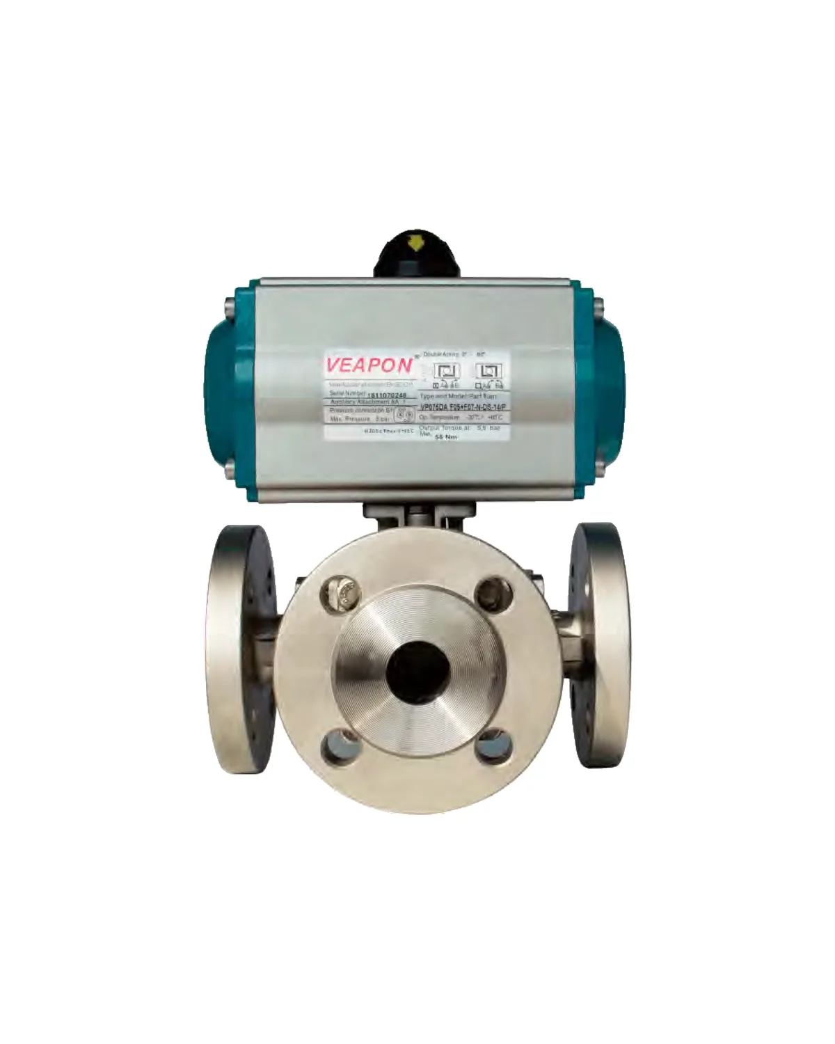 Flanged 3-Way Ball Valve