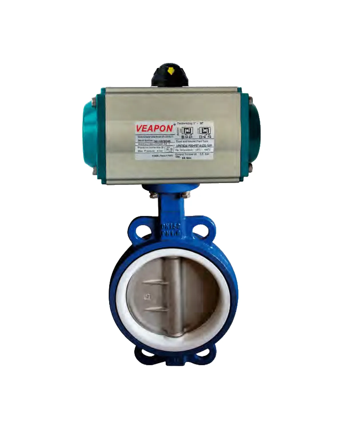 Fluorine-Lined Butterfly Valve