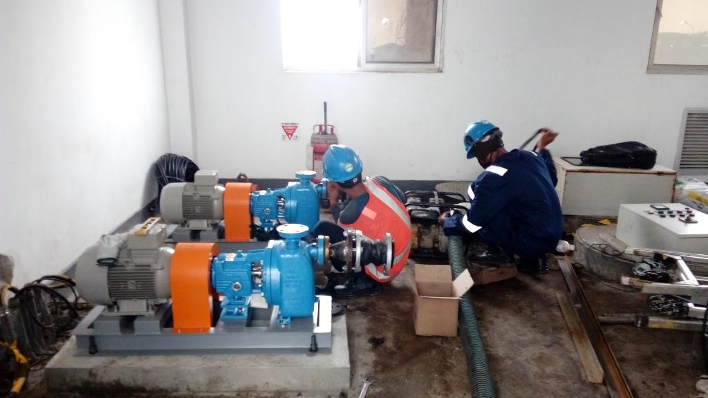 Installation Self Priming FOT Pump at PJB Indramayu (Goulds Pump ANSI 3796 STi Size 1.5x1.5-8) - 2017