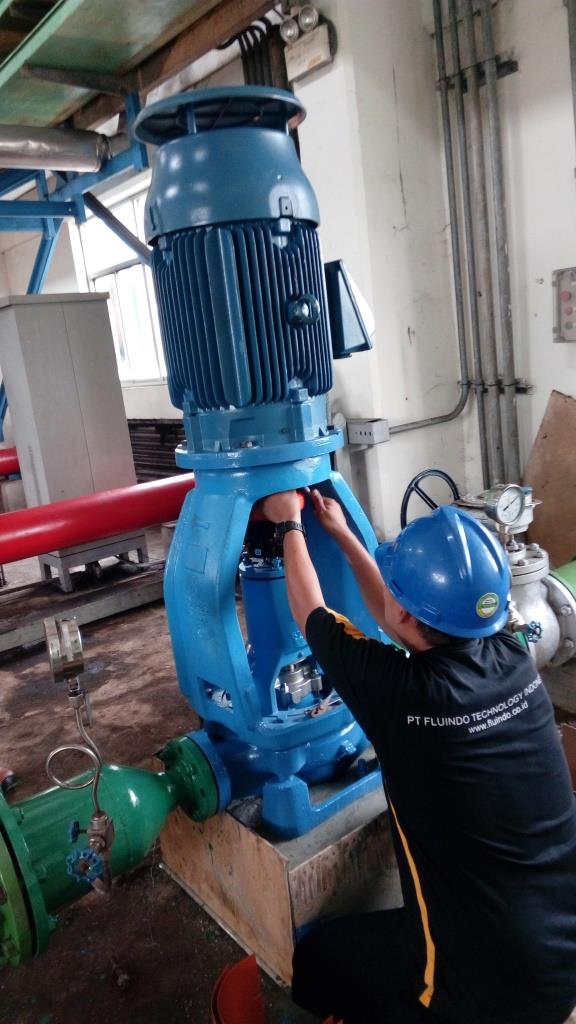 Installation Vertical Inline Pump at IP Pelabuhan Ratu (Goulds Pump ANSI 3996 MTi Size 3x4-10) - 2018